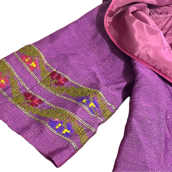 Vintage Levantis Nikis 3- Athens 1960s Embroidered Maxi Dress Rare - Picture 7 of 15